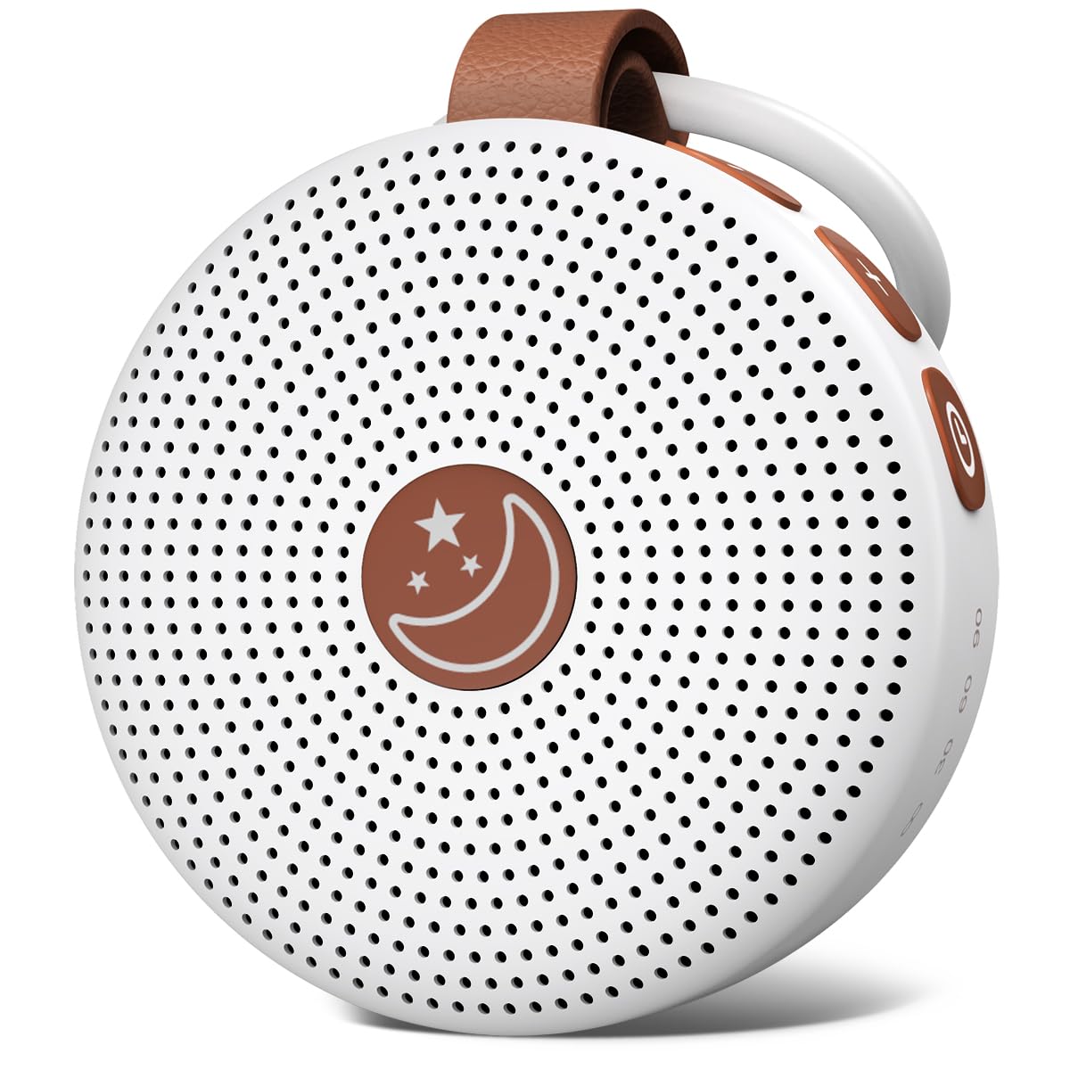 BodyHush vista frontal del dispositivo portátil con control fácil y beneficios para sueño