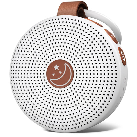 BodyHush vista frontal del dispositivo portátil con control fácil y beneficios para sueño