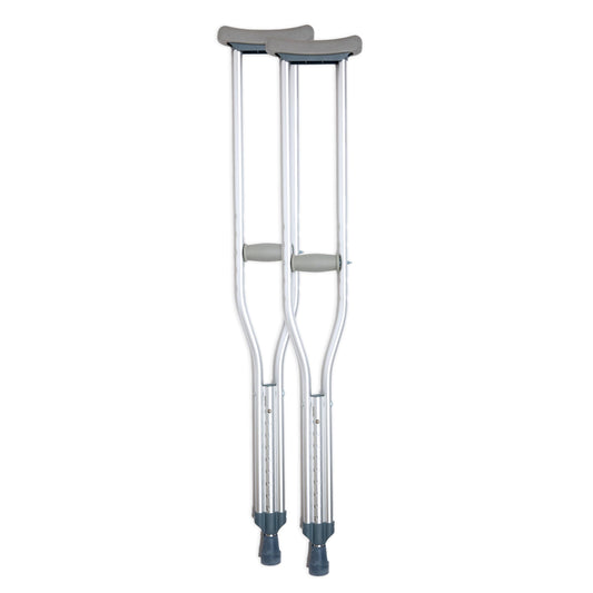 BodyMed muletas de aluminio frente par con soporte estable