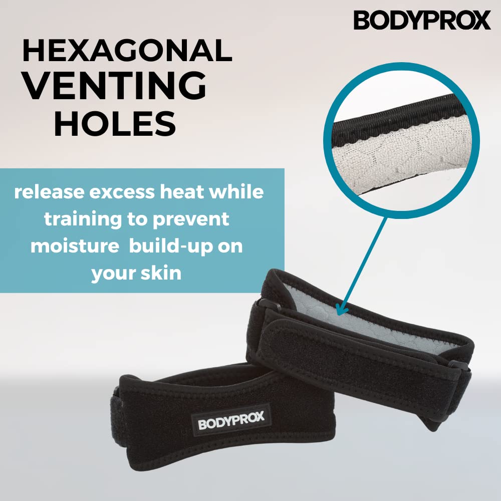 Bodyprox detalle del cierre hook-and-loop ofreciendo ajuste seguro