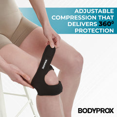 Bodyprox muestra tamaño Large junto a una regla para referencia de escala útil