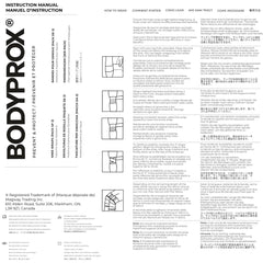 Bodyprox comparación tamaño en pierna de atleta, cobertura óptima