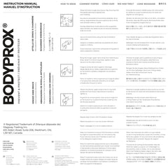 Bodyprox comparación de tallas mostrando ajuste seguro en distintas piernas