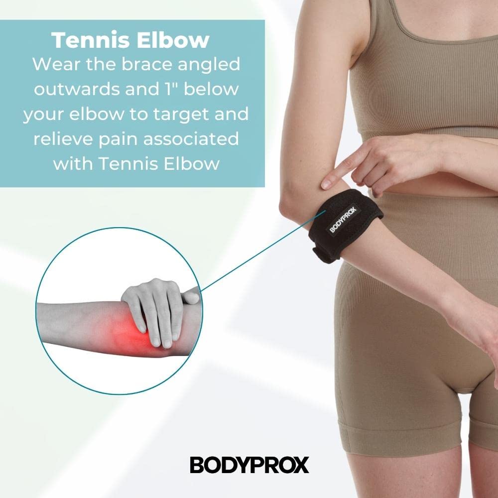 Bodyprox en uso por tenista con soporte que mantiene la estabilidad