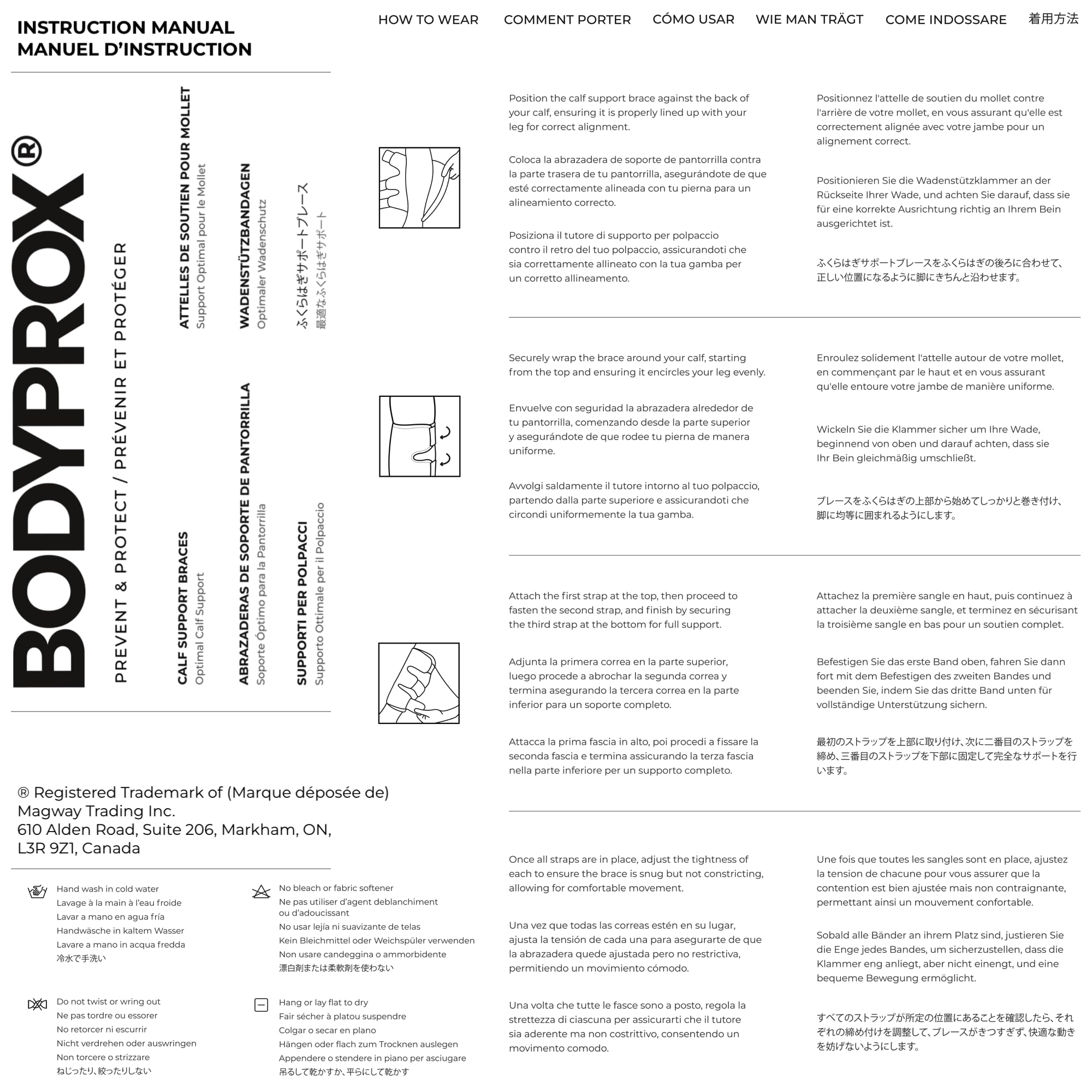 Bodyprox etiqueta con materiales médicos y beneficios duraderos