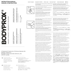Bodyprox etiqueta y velcro mostrando ajuste seguro y duradero