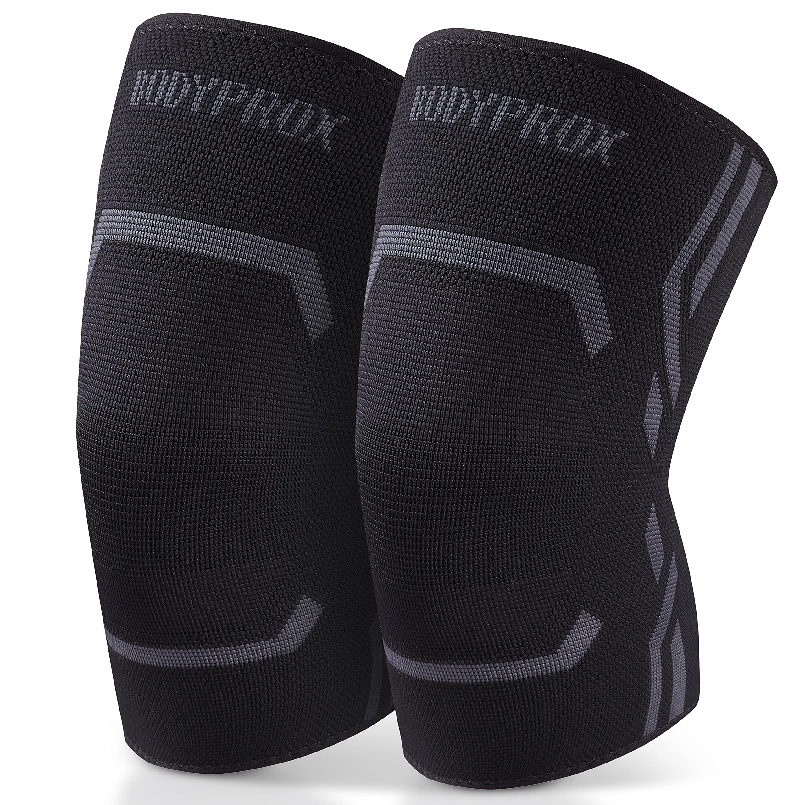 Bodyprox vista frontal del paquete con soporte para rodilla y beneficios