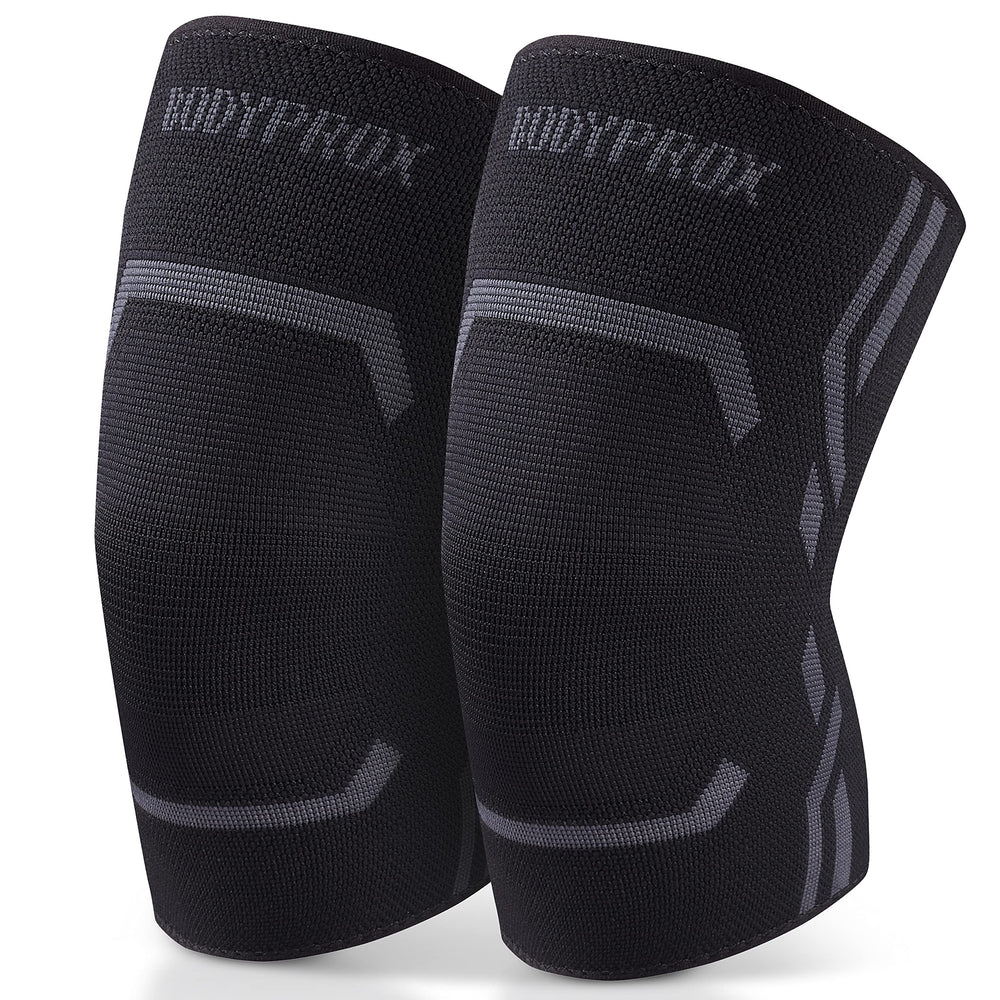 Bodyprox vista frontal del paquete con soporte para rodilla y beneficios