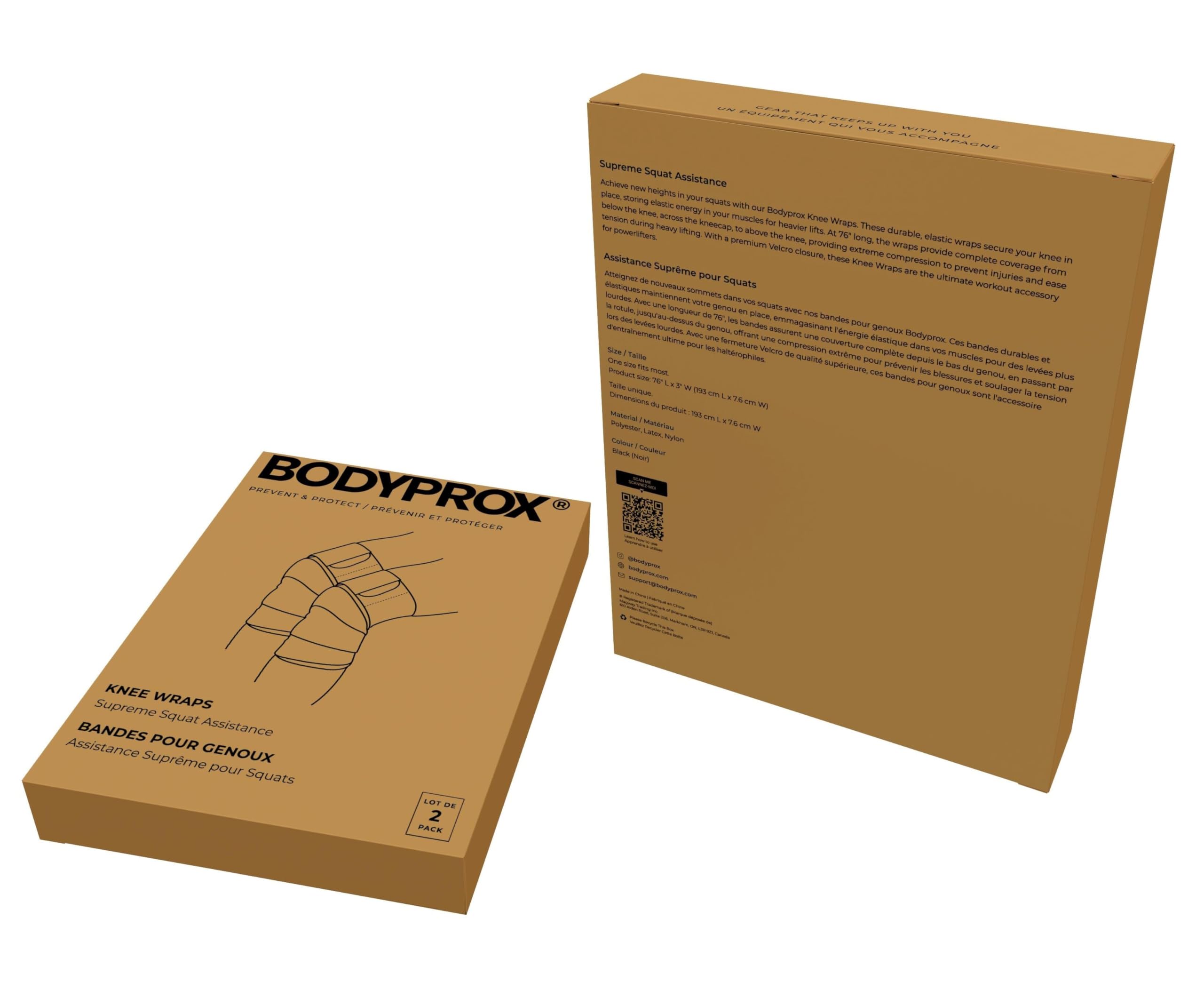 Bodyprox paquete de 2 vendas, opción práctica para entrenar