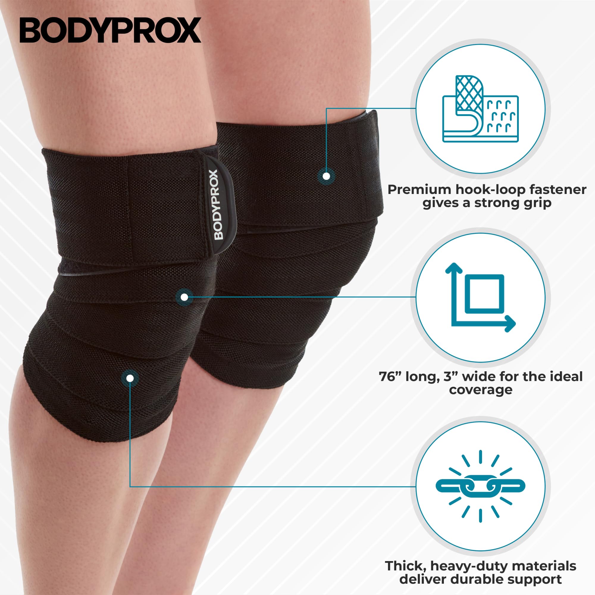Bodyprox primer plano de textura elástica, durabilidad clara