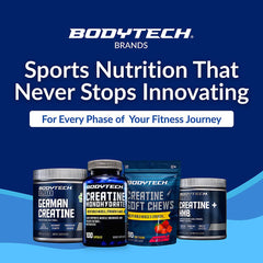 BodyTech cápsulas junto a equipo de gimnasio, uso en entrenos