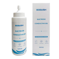 Bogush envase frontal del gel conductivo muestra presentación clara y ventaja de uso