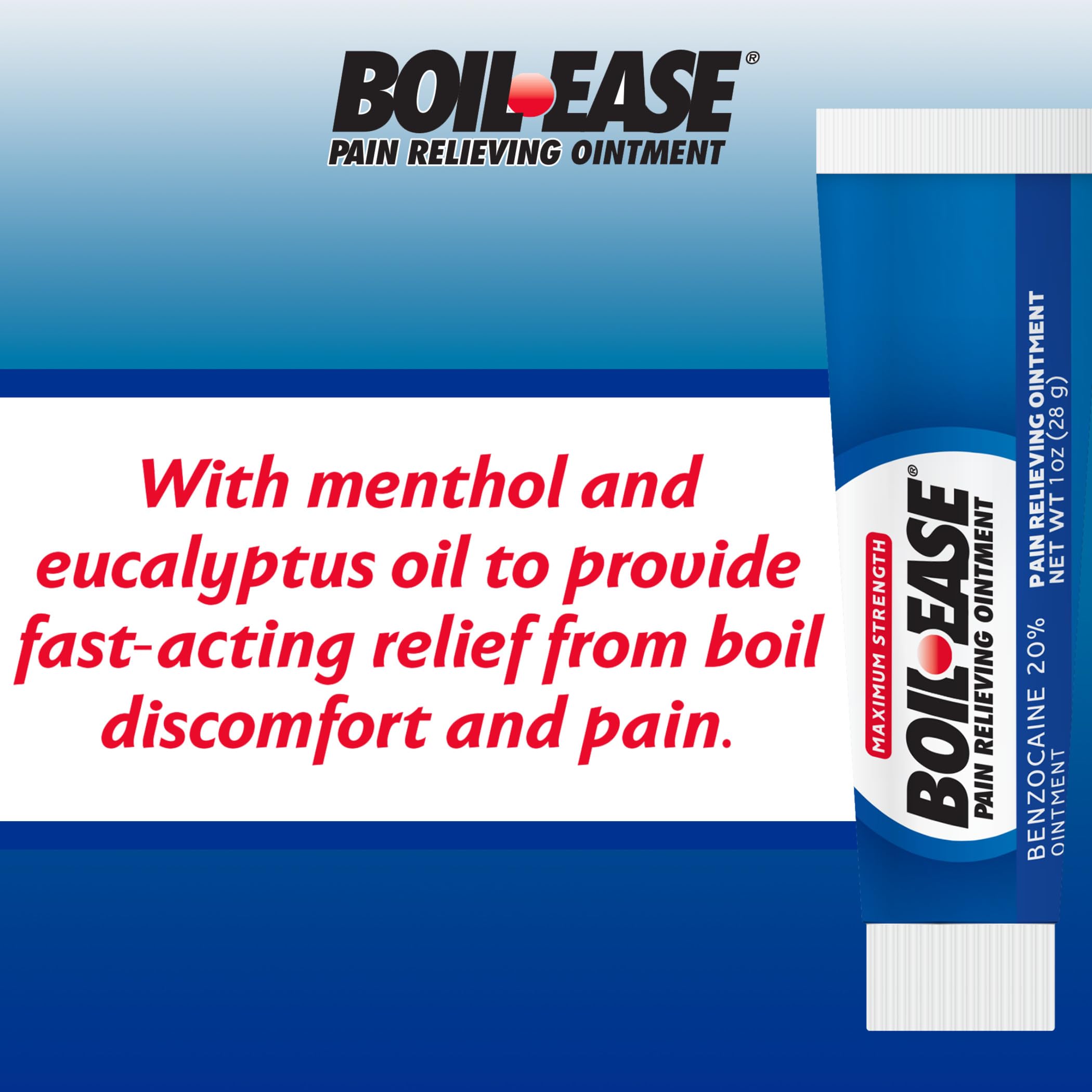 Boil Ease textura de la pomada en close-up para aplicación precisa