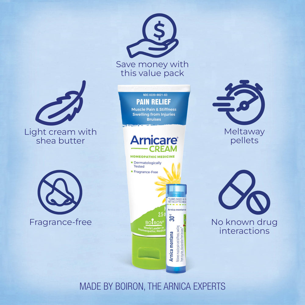 Detalle de la textura de la crema Boiron Arnicare que facilita masaje y absorción