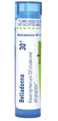 Boiron frontal del paquete mostrando pellets y beneficio de portabilidad