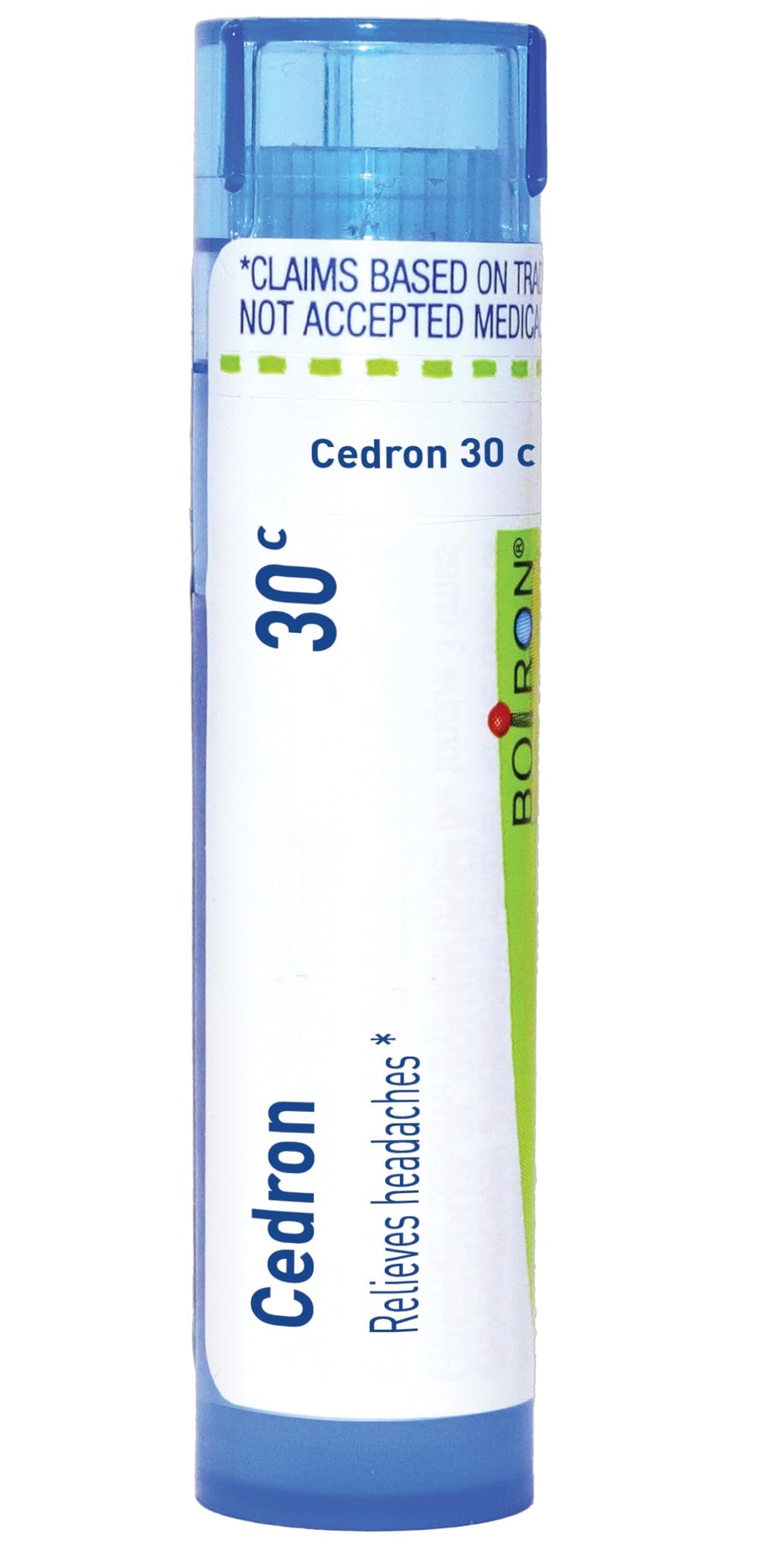 Boiron Cedron vista frontal con tubo compacto y práctico