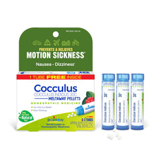 Boiron Cocculus indicus 30C frente del envase mostrando diseño y facilidad de llevar