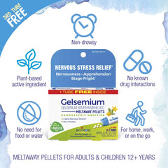 Boiron Gelsemium 30C, dosis 16 por tubo para comodidad diaria