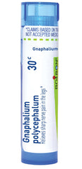 Boiron Gnaphalium Polycephalum 30C, gránulos para disolución bajo la lengua en movimiento.