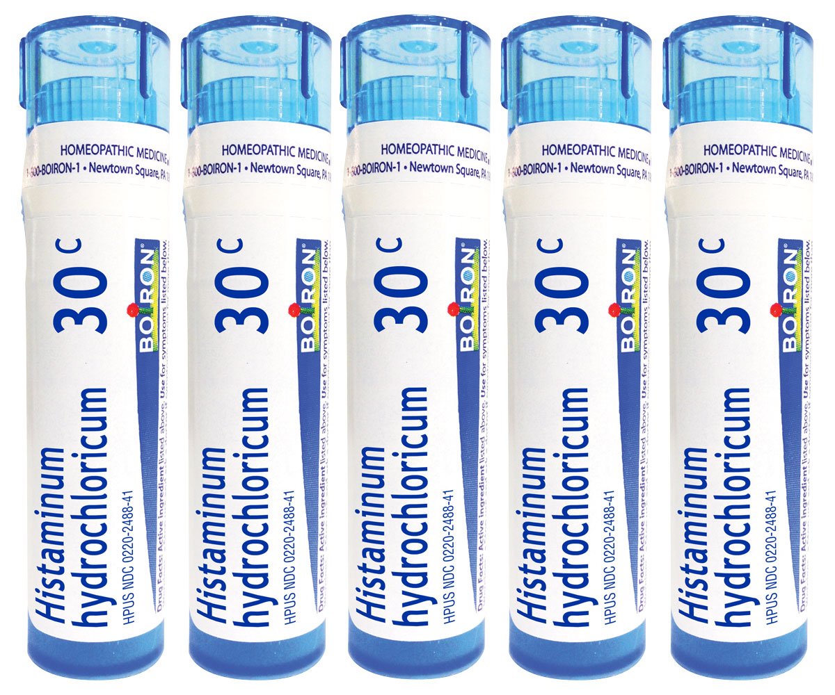 Boiron Histaminum Hidrochlorico 30C, perlas homeopaticas en frasco, ideal para alergias cotidianas