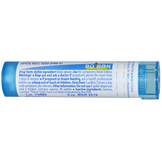 Boiron Histaminum Hydrochloricum caja y gránulos para uso diario.