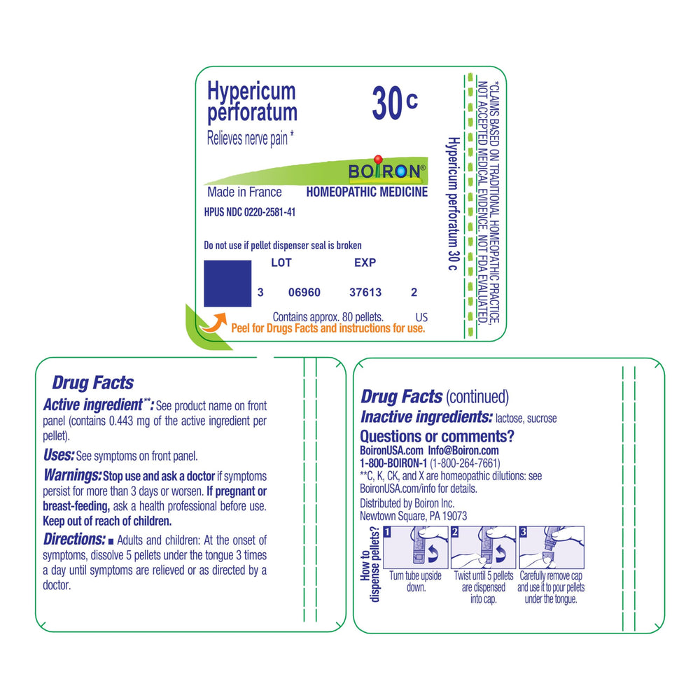 Boiron Hypericum producto en ambiente cotidiano, uso simple y accesible