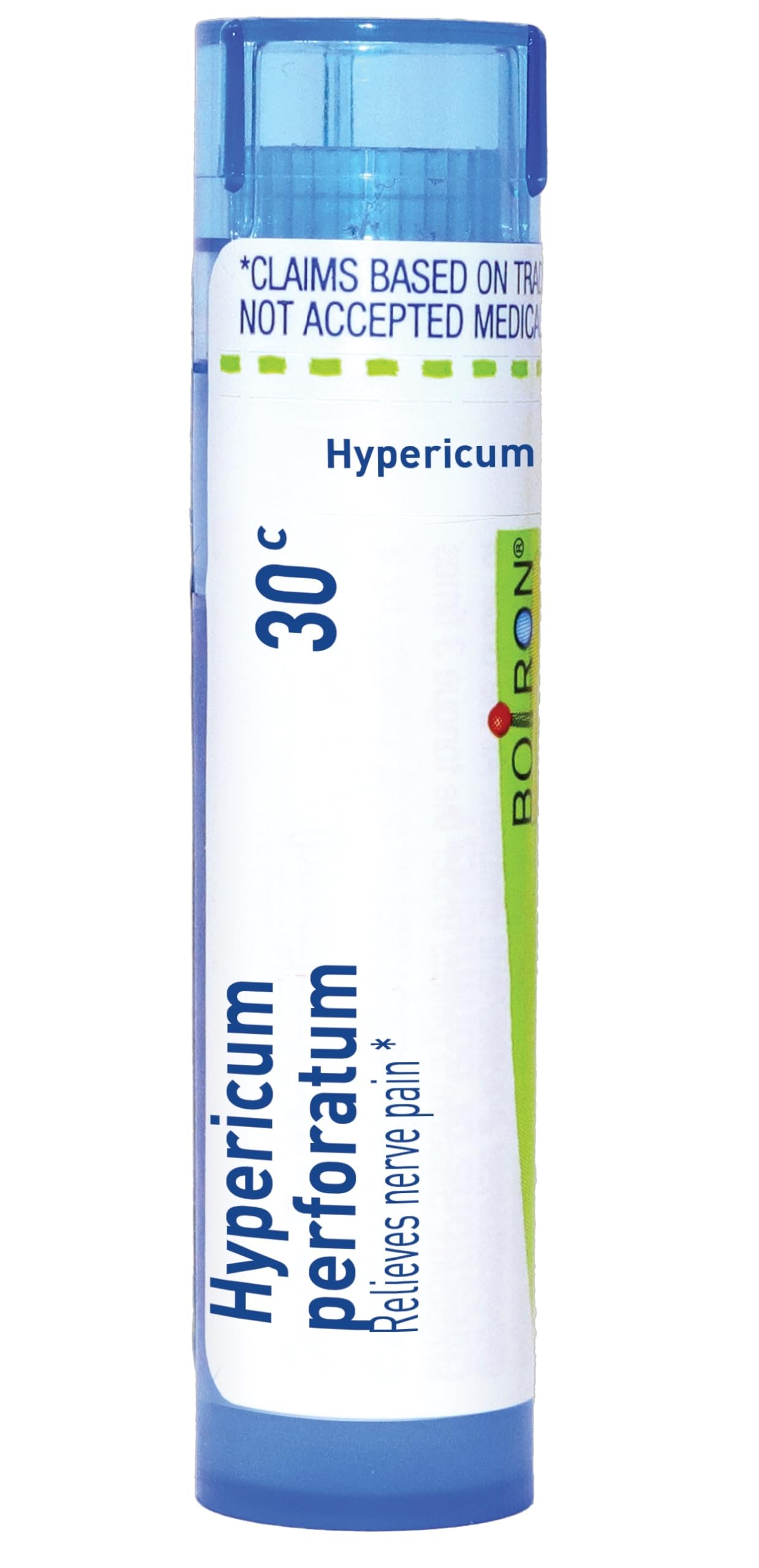 Boiron Hypericum frente del tubo mostrando envase y conveniencia