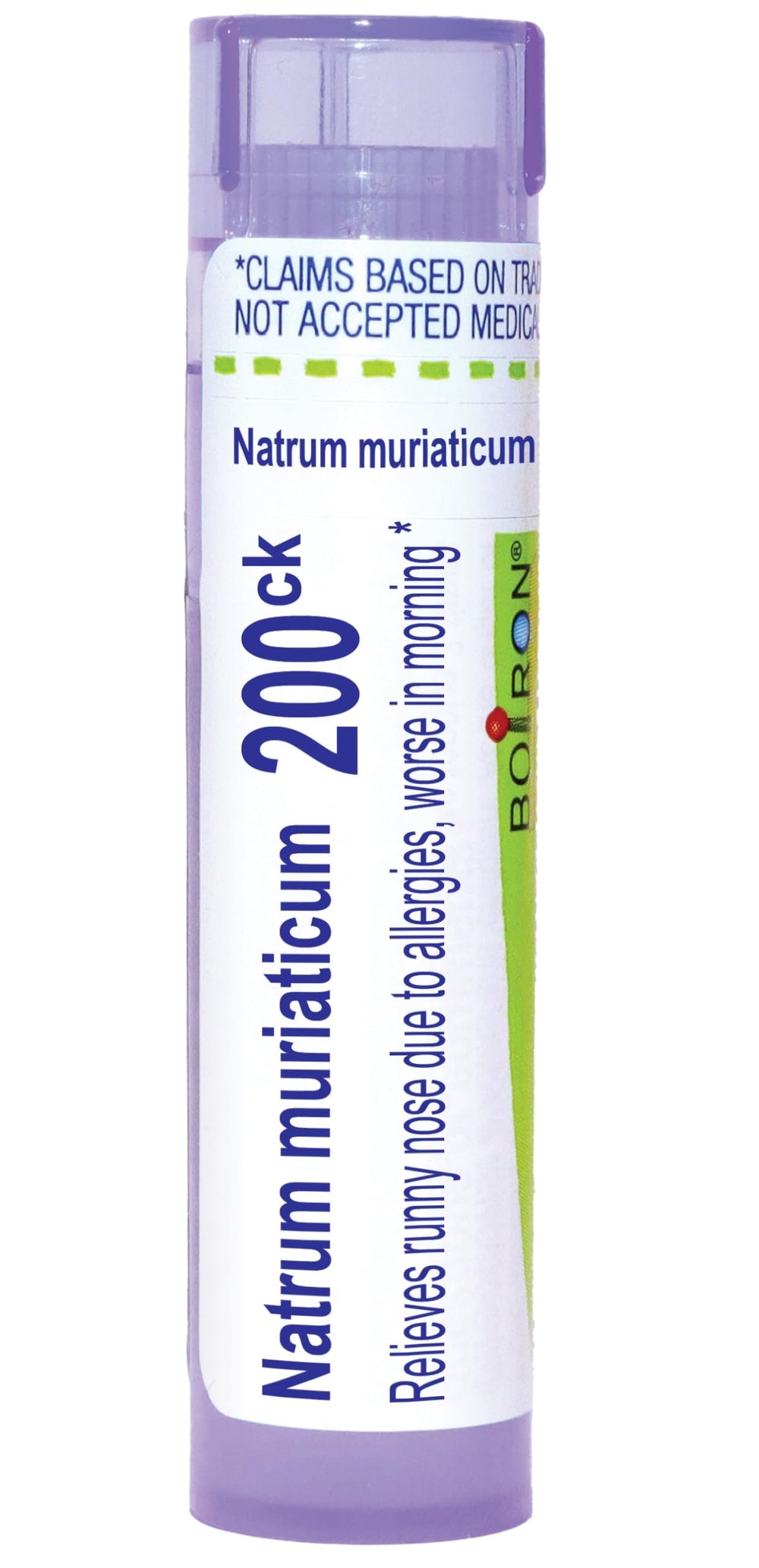 Boiron tubo Natrum Muriaticum 200Ck frontal mostrando presentación y cantidad