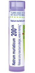 Boiron tubo Natrum Muriaticum 200Ck frontal mostrando presentación y cantidad