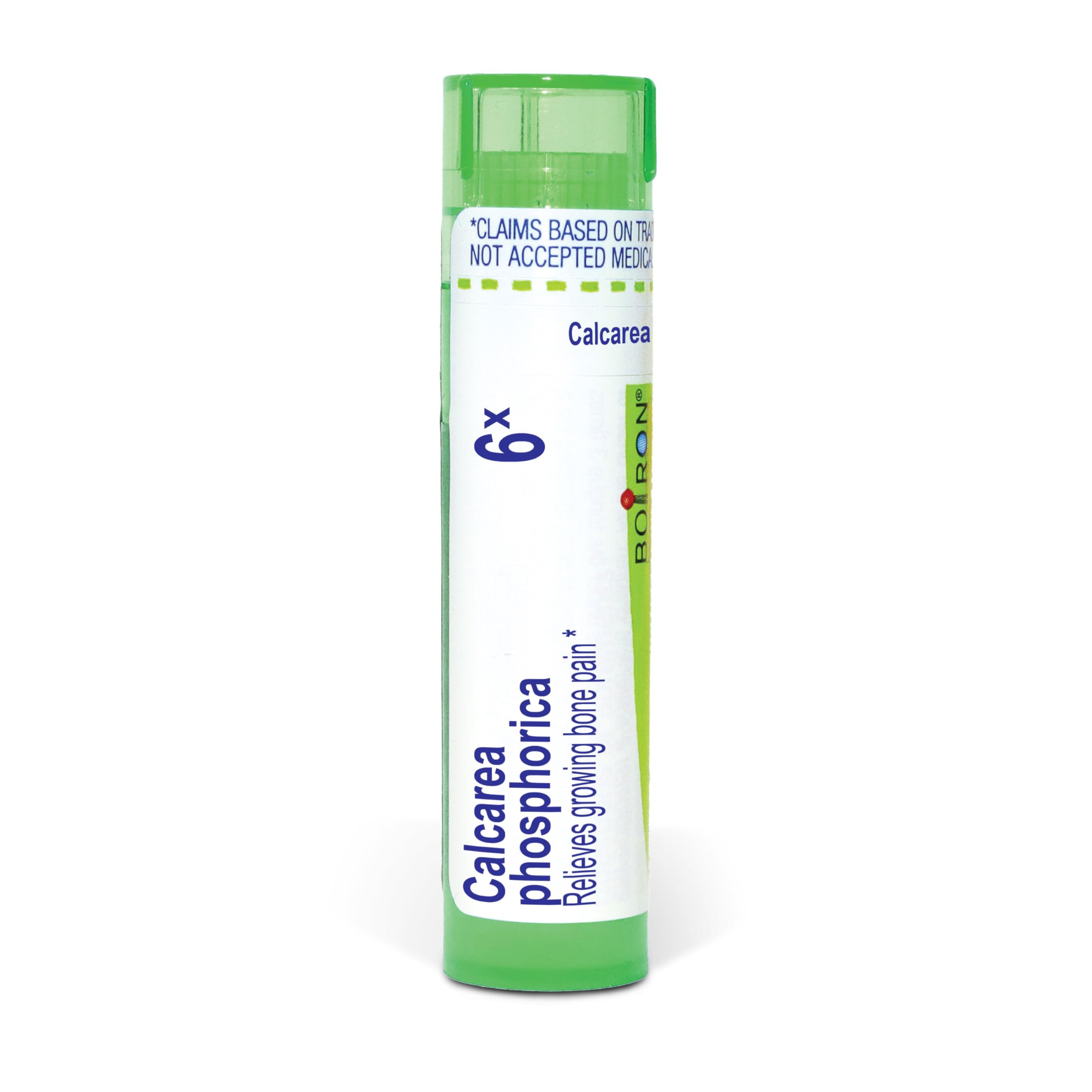 Boiron tubo frontal con pellets, fácil identificación y transporte