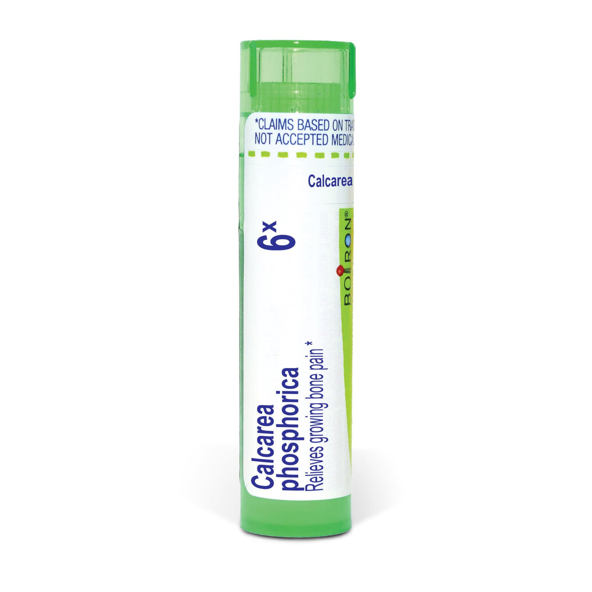 Boiron tubo frontal con pellets, fácil identificación y transporte