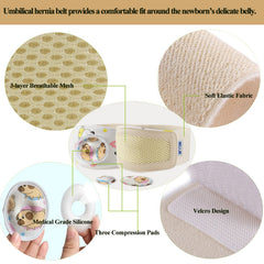 BOJEE almohadillas de compresión visibles y ordenadas, tres opciones para ajuste
