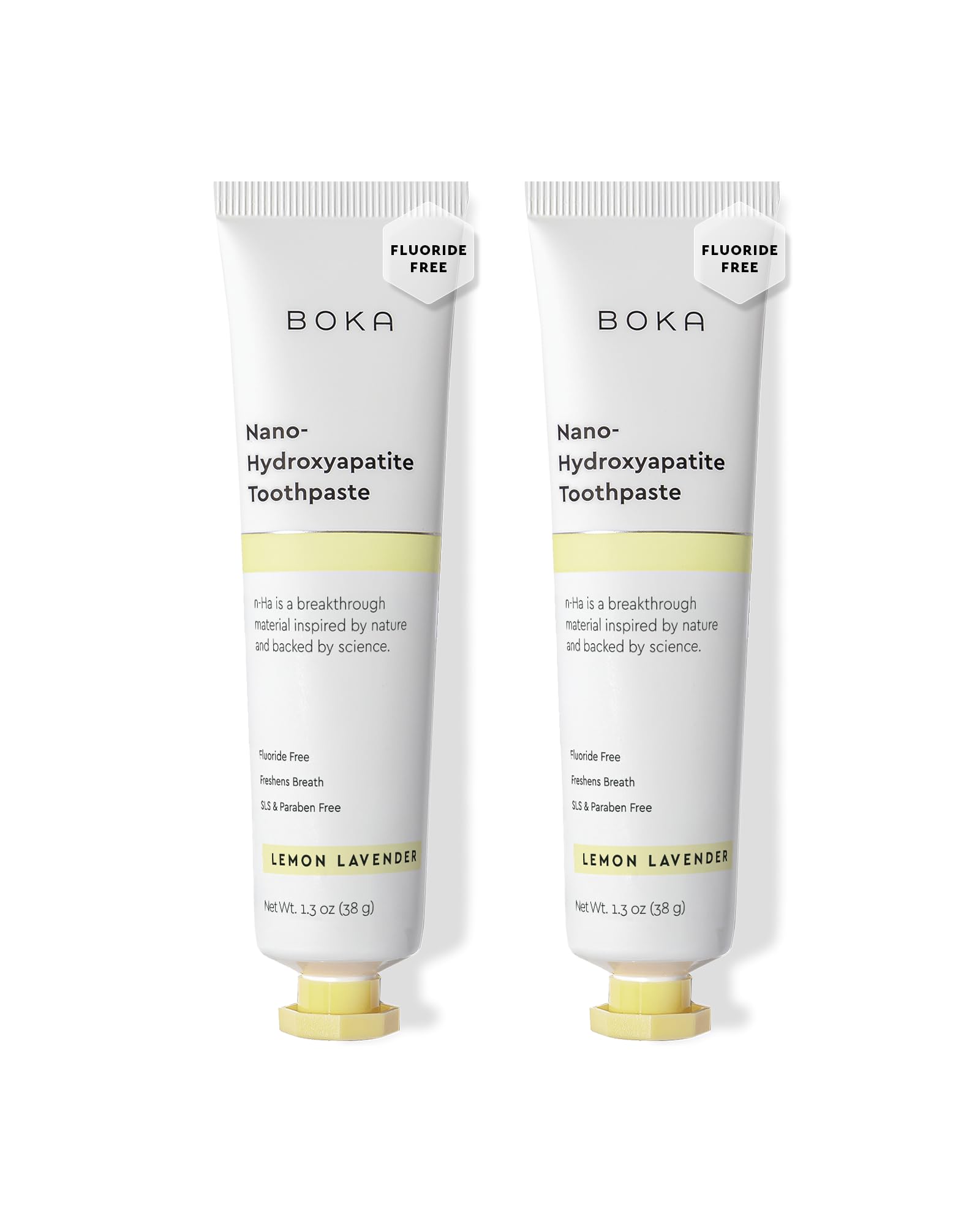Boka envase frontal mostrando el diseño y beneficio de cuidado del esmalte