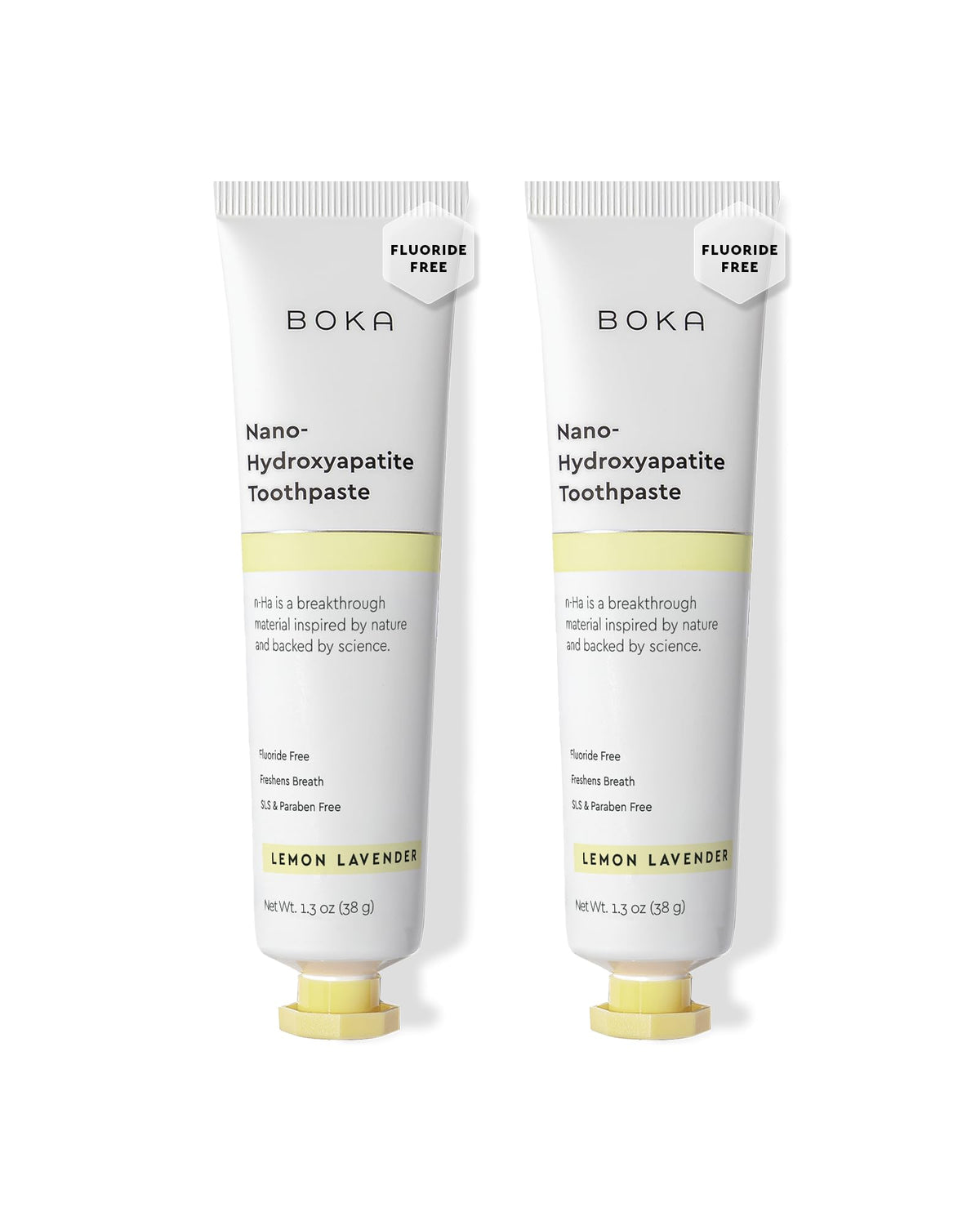 Boka envase frontal mostrando el diseño y beneficio de cuidado del esmalte