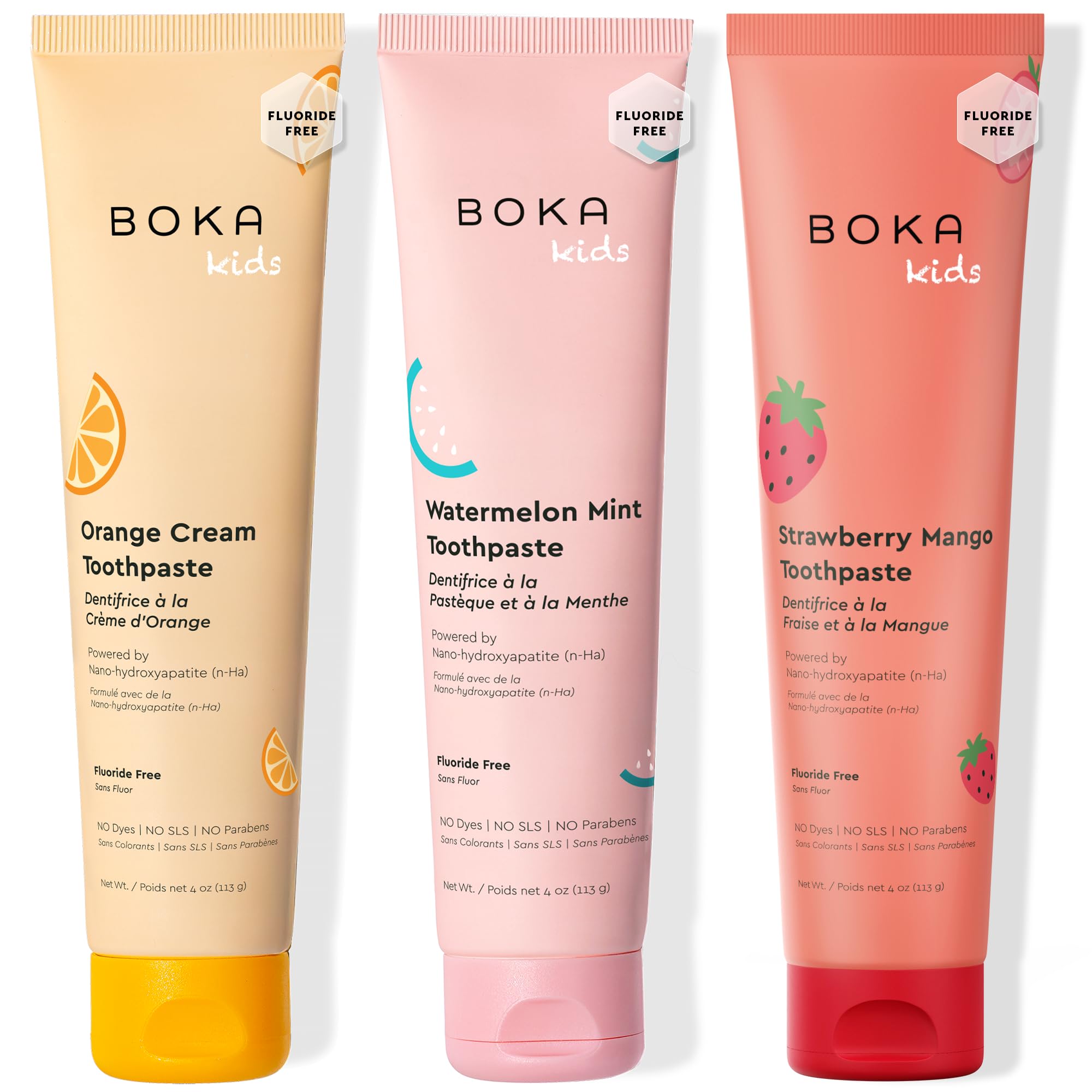 Boka tubo frontal mostrando diseño y beneficios para higiene infantil