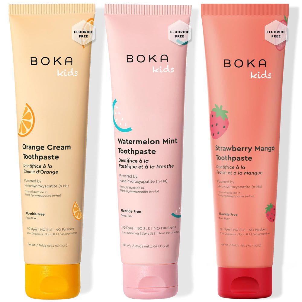 Boka tubo frontal mostrando diseño y beneficios para higiene infantil