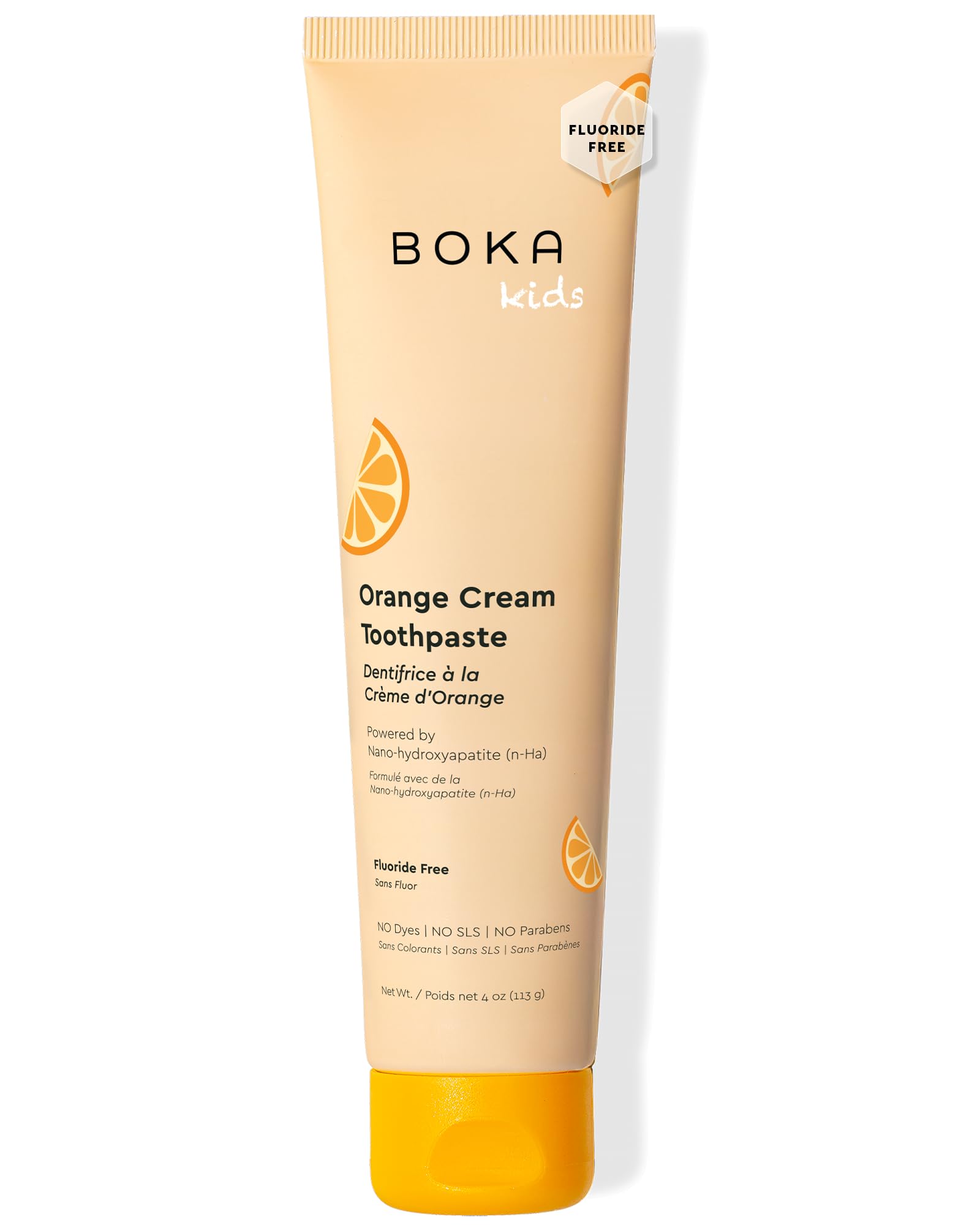 Boka frente del tubo mostrando diseño y beneficios para padres