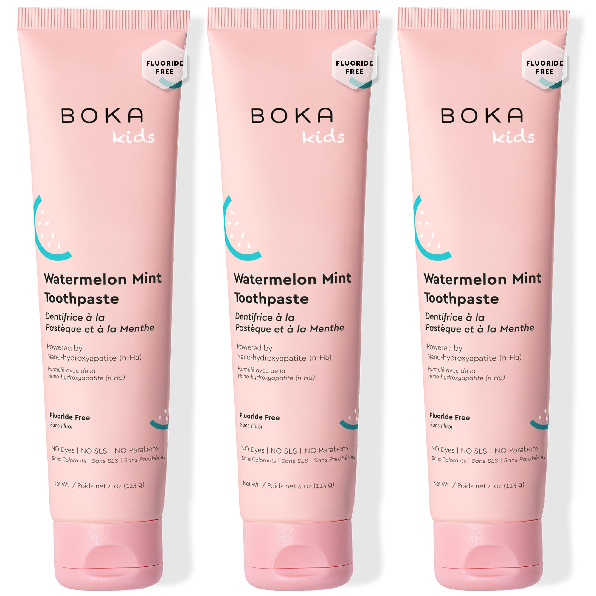 Boka envase frontal mostrando diseño y beneficio para niños