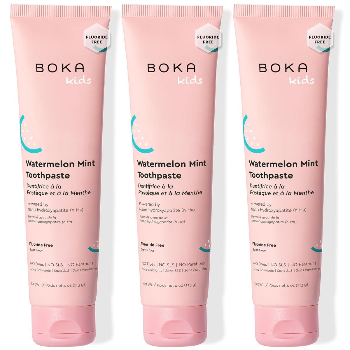 Boka envase frontal mostrando diseño y beneficio para niños