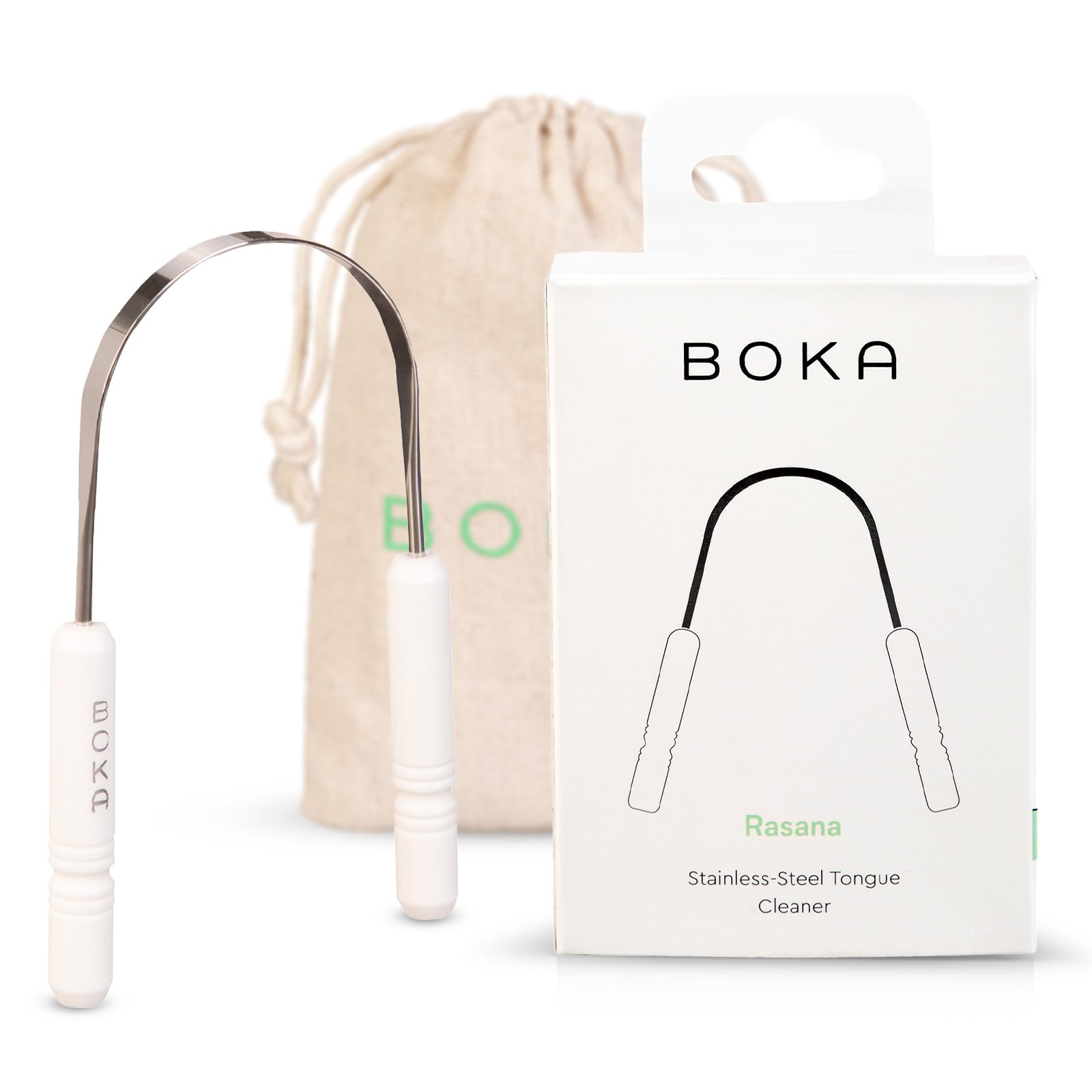 Boka raspador vista frontal, limpieza precisa y diseño ergonómico