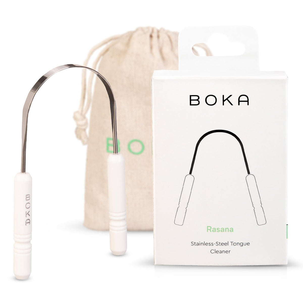 Boka raspador vista frontal, limpieza precisa y diseño ergonómico