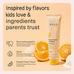 Boka textura cremosa de la pasta para cepillado suave