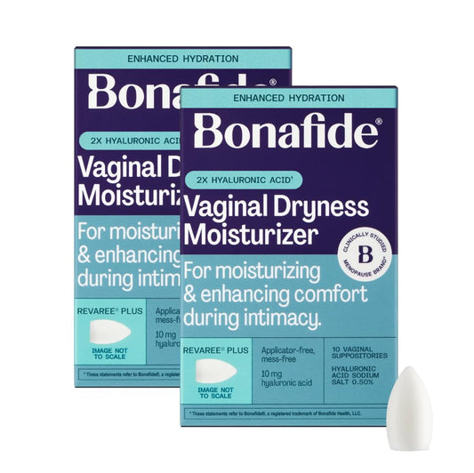 Bonafide Revaree Plus frente del empaque mostrando formato y beneficio hidratante