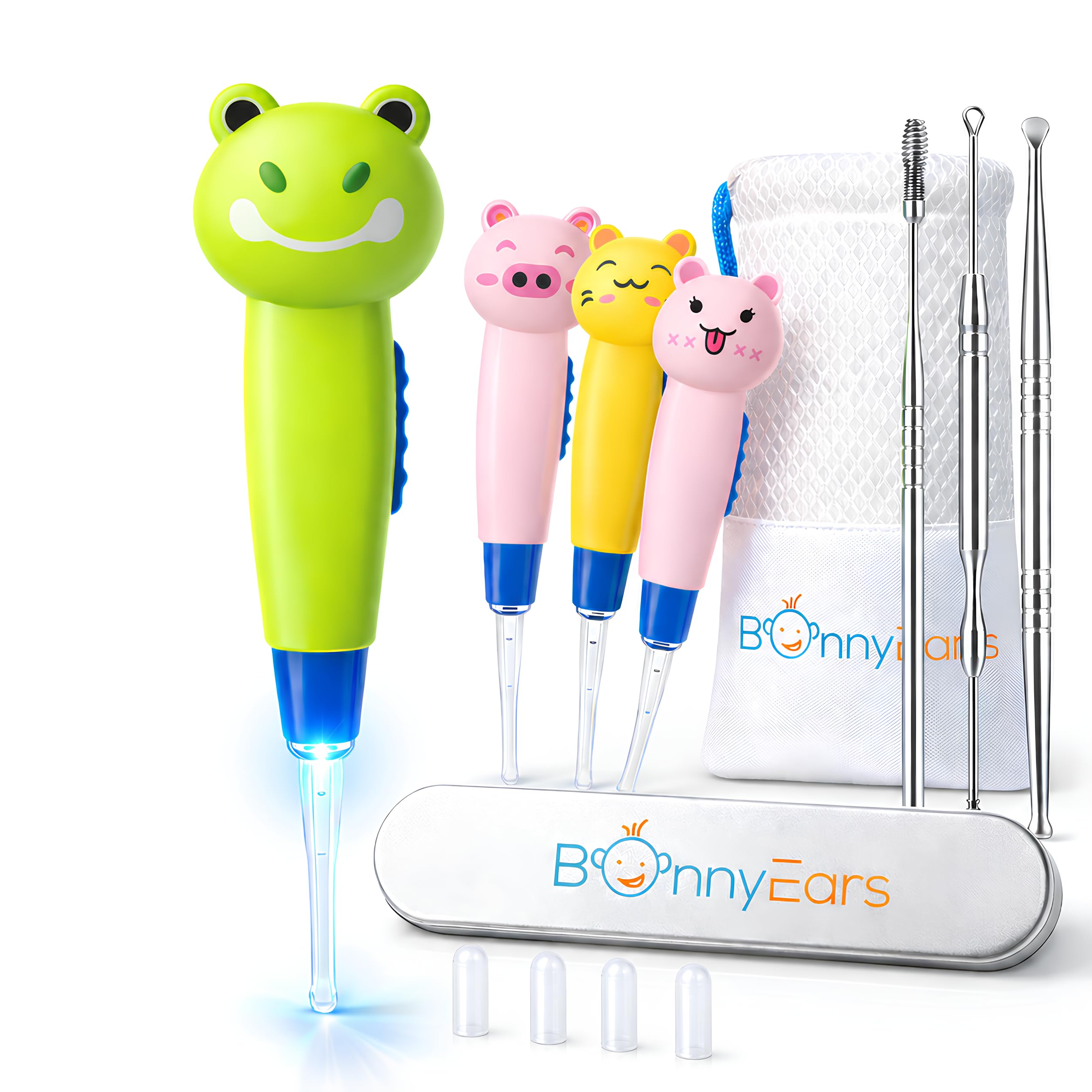 Bonny Ears frente del packaging mostrando el kit completo y beneficios visibles