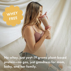 Boobie Brands batido Vainilla Chai en vaso, bebida rápida y nutritiva para madres