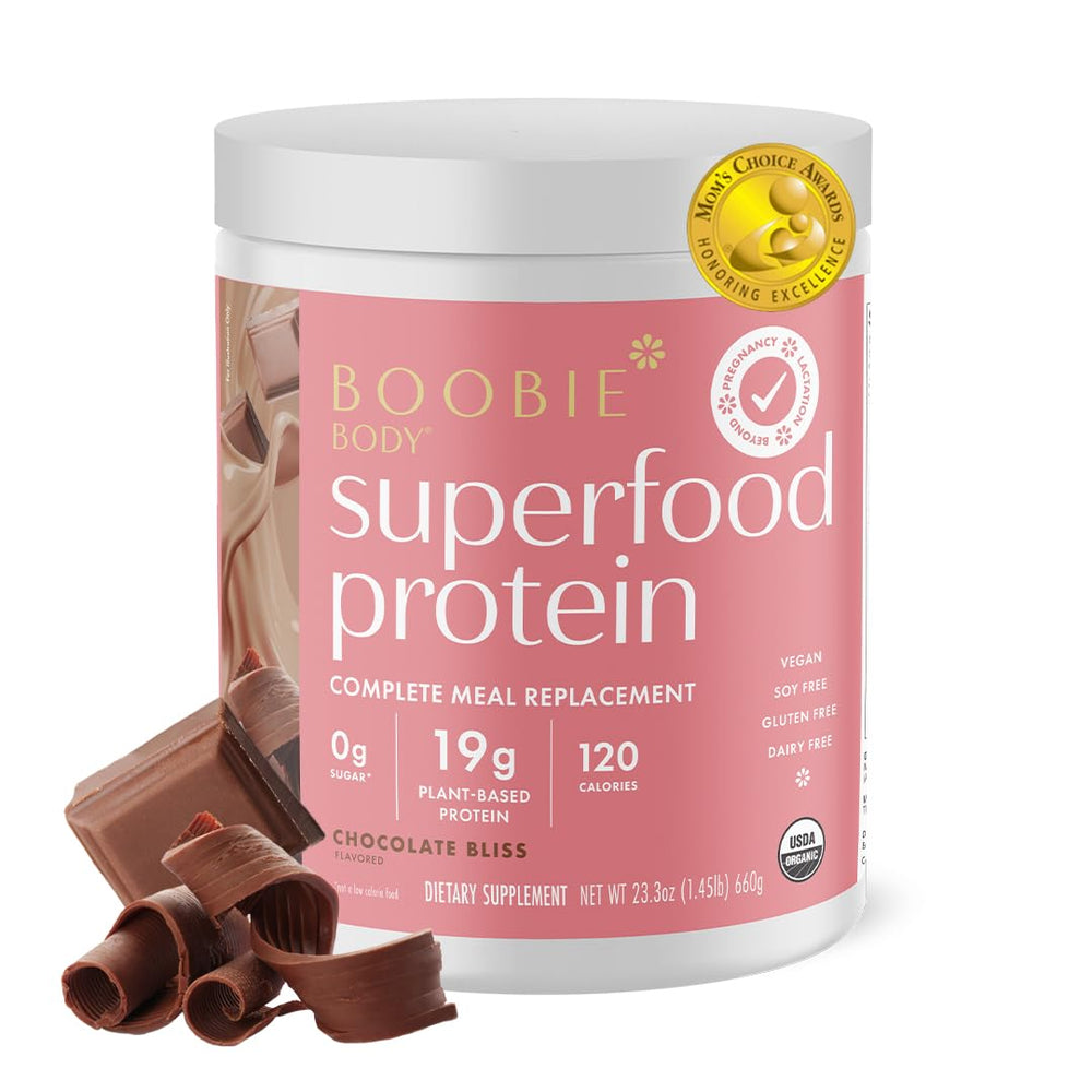 Boobie Brands envase frontal Chocolate Bliss mostrando etiqueta clara y beneficios