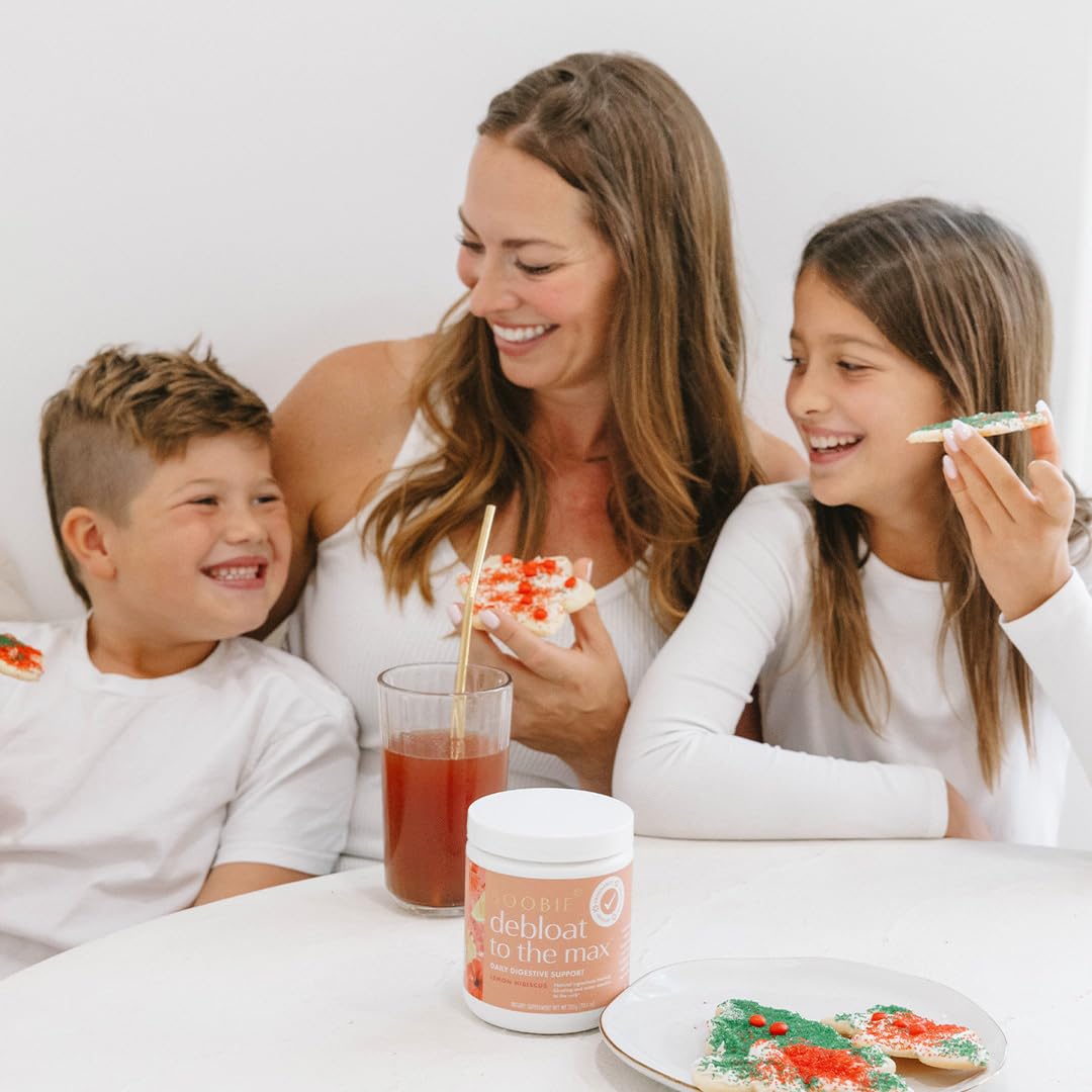 Boobie Debloat Max: ritual diario pensado para mamás y papás que cuidan su salud intestinal.