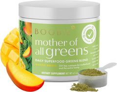 Boobie Brands frontal del envase Mango Breeze con información clara y beneficios