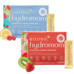 Boobie Hydromom frente del empaque mostrando el diseño y beneficios