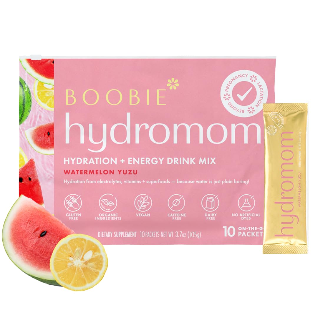 Boobie Hydromom frente del empaque mostrando diseño y beneficio hidratación rápida